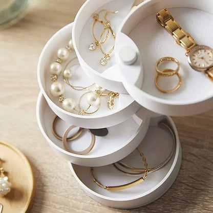 Nordic Rotating 5-Layer Jewelry Box - Dream Home Finds