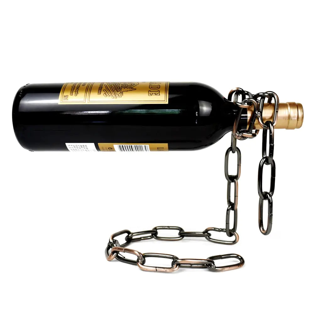 Metal Chain Hanging Wine Rack - Dream Home Finds